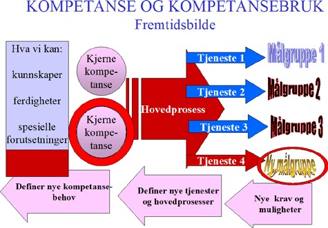 Figur: Kompetanse og kompetansebruk – fremtidsbilde